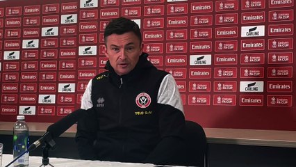Paul Heckingbottom's reaction to Sheffield United's FA Cup draw at Wrexham