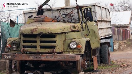Watch: Residents of Kherson village struggle through winter without power or water