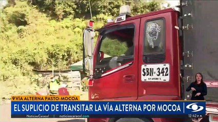 Transportadores claman que se abra la vía Pasto-Mocoa tras cierre de la Panamericana