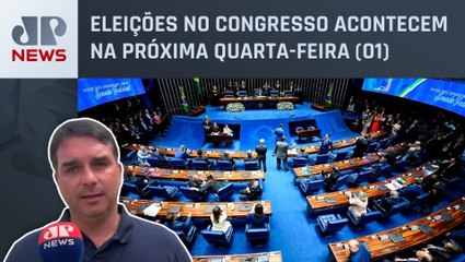 下载视频: Flávio Bolsonaro comenta as eleições no Congresso: “Índice muito baixo de reeleições de senadores”