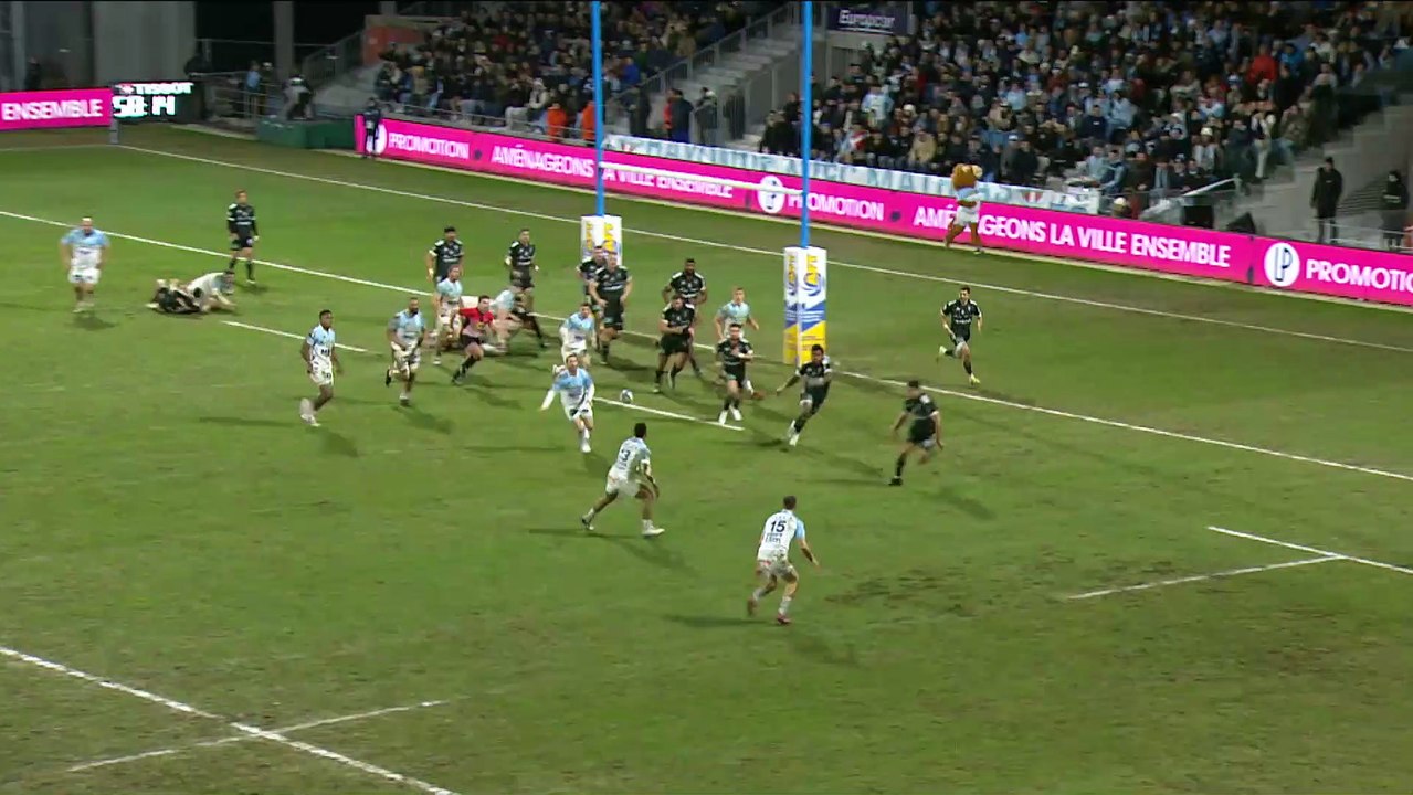 TOP 14 - Essai de Thomas CEYTE (AB) - Aviron Bayonnais - CA Brive - Saison 2022:2023