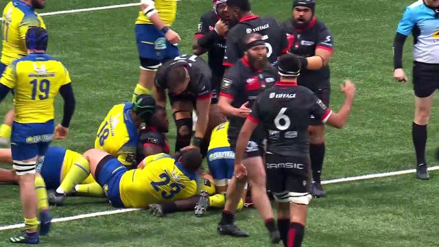 TOP 14 - Essai de Patrick SOBELA (LOU) - LOU Rugby - ASM Clermont - Saison 2022:2023