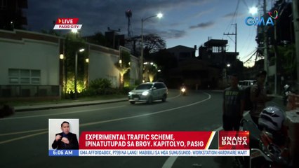 Experimental traffic scheme, ipinatutupad sa Brgy. Kapitolyo, Pasig | UB