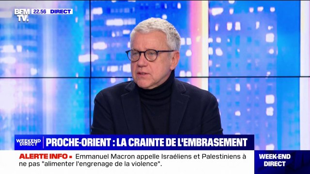Bruno Tertrais, directeur adjoint de la Fondation pour la recherche stratégique, analyse l'escalade de la violence au Proche-Orient