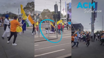 'Khalistan referendum' descends into violent brawl at Federation Square
