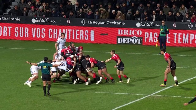 TOP 14 - Essai de Ange CAPUOZZO (ST) - Stade Toulousain - Montpellier Hérault Rugby - Saison 2022:2023