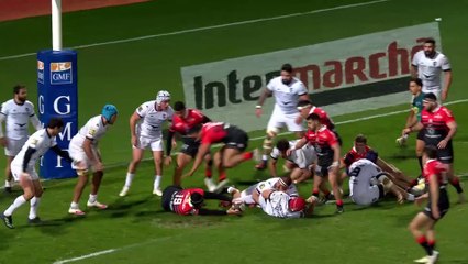 TOP 14 - Essai de Ange CAPUOZZO 2 (ST) - Stade Toulousain - Montpellier Hérault Rugby - Saison 2022:2023