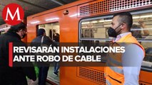 Personal y dirección del Metro de CdMx acuerdan revisión de instalaciones tras robo de cable