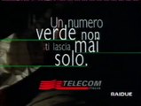 Pubblicità/Bumper anni 90 RAI 2 - Telecom Numero Verde con Antonio Albanese