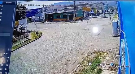 Captan aparatoso accidente en popular barrio de San Pedro Sula