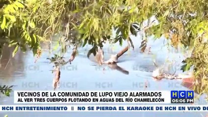 Vecinos alarman el posible hallazgo de tres cuerpos sin vida en las aguas del río Chamelecón