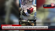 Sinop'ta lise öğrencisi, sosyal medyadan izlediği videolar ile kendi motosikletini yaptı