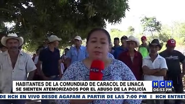 ¡Servir y proteger! Habitantes de Linaca en Choluteca piden a los efectivos policiales que paren las agresiones