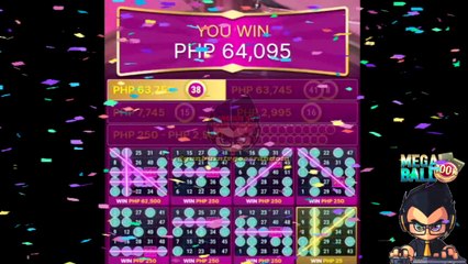 MEGA BALL - NANALO AKO NG 64K DAHIL SA 4-LINES! ANOTHER SOLID WIN!