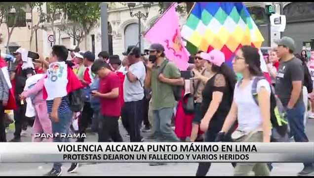 Violencia alcanza punto máximo en Lima: protestas dejaron un fallecido y varios heridos