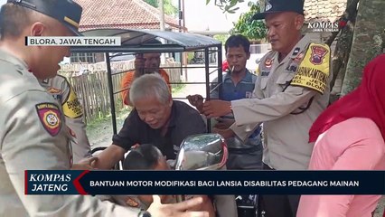 Bantuan Motor Modifikasi Bagi Lansia Disabilitas Pedagang Mainan di Blora