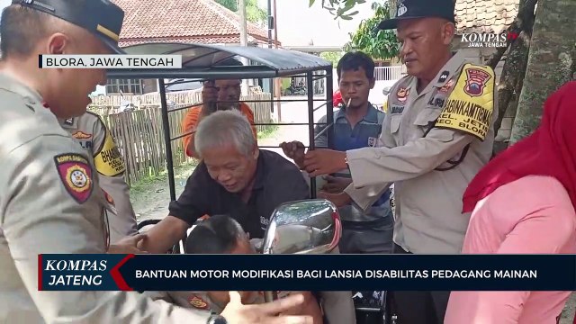 Bantuan Motor Modifikasi Bagi Lansia Disabilitas Pedagang Mainan di Blora