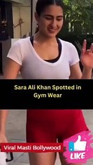 Sara Ali Khan Spotted in Gym Wear