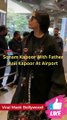 Sonam Kapoor With Father Anil Kapoor At Airport