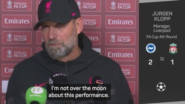 'Today was much better' - Klopp looks for positives after cup exit