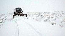 Karla mücadele ekiplerinin 'kapalı yol' seferberliği