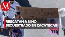 Rescatan a Tadeo Nuñez, niño de 6 años secuestrado en Zacatecas