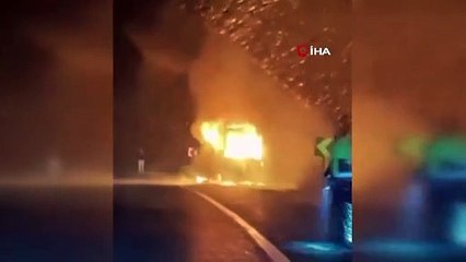 Bursa’da korku dolu anlar! Alev alev yandı