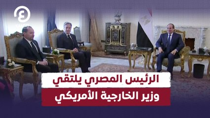 الرئيس المصري يلتقي وزير الخارجية الأمريكي