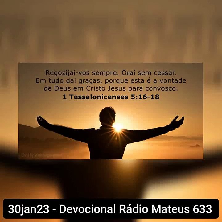 30jan23 - Devocional Rádio Mateus 633