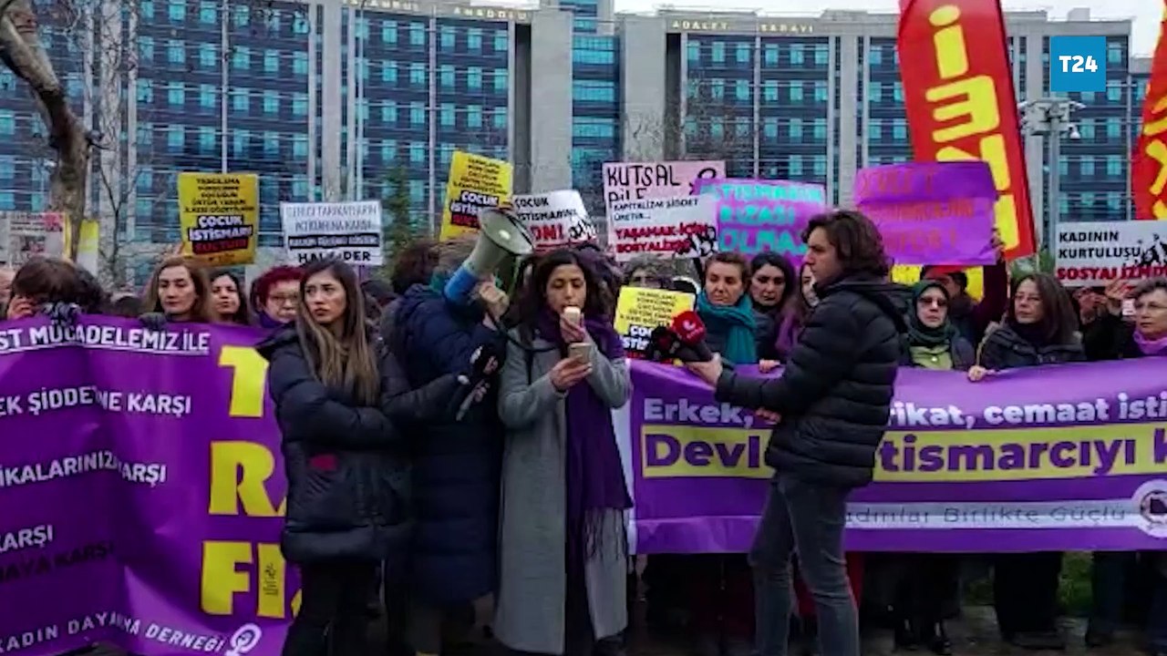 Tarikatta çocuk istismarı davası bugün görülüyor, kadınlar adliye önünde toplandı