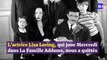 Lisa Loring, l’actrice qui a joué la toute première Mercredi Addams dans « La famille Addams », est décédée