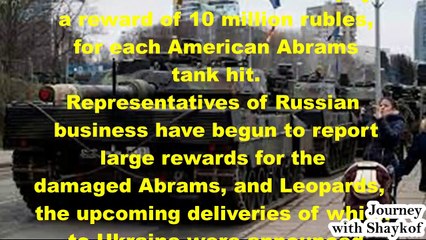 Russian Businessmen Will Pay A Reward Of 10 Million Rubles For Each American Abrams Tank Hit