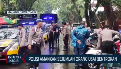 Polisi Amankan Sejumlah Orang Pasca Bentrokan di Kantor Arema FC