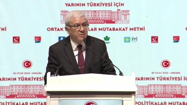 Millet İttifakı'nın Ortak Politikalar Mutabakat Metni Açıklandı.