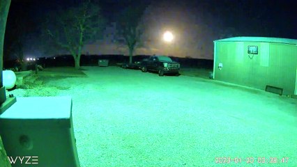 Large Fireball Captured on Security Camera in Missouri