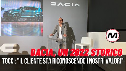 DACIA, UN 2022 DA RECORD | Tocci: "Il cliente sta riconoscendo i nostri valori"