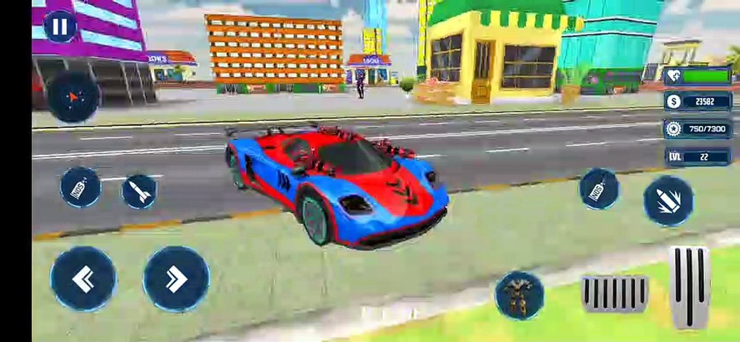 Flying Tiger Robot Games ! Tiger Robot Against Dragon Robots Android gameplay.