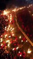 Çin'de Çin Yeni Yılı Kutlamaları Kapsamında Maytaplarla Ejderha Dansı Sergilendi