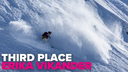 Erika Vikander Third Place Run I FWT23 Baqueira Beret Pro