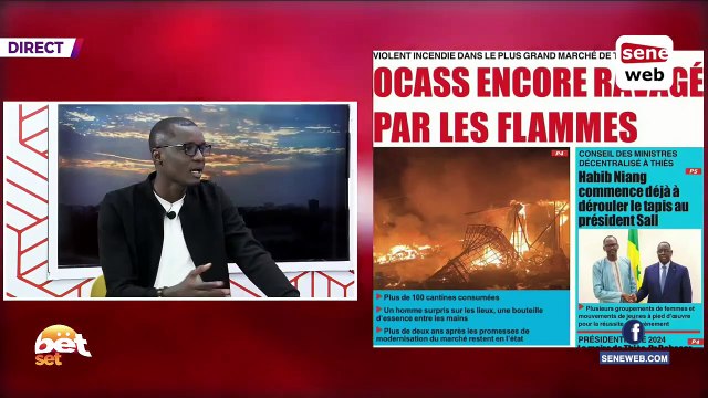 Incendie au marché Ocass, de nouveaux éléments sur un incendie à plusieurs dégâts