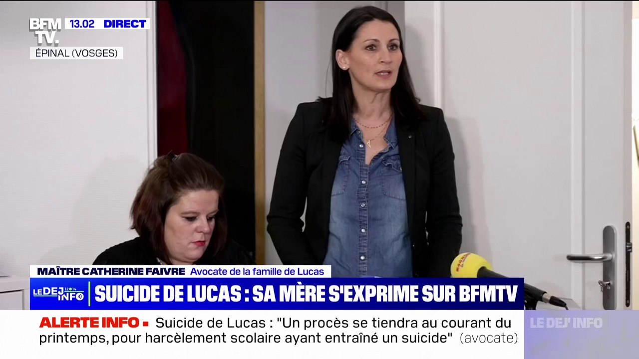 Suicide de Lucas: "Une marche blanche sera organisée à Épinal le 5 février", annonce l'avocate de la famille
