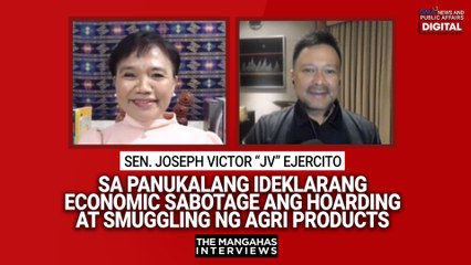 Sen. JV Ejercito ukol sa pag-amyenda ng Anti-Agricultural Smuggling Act | The Mangahas Interviews