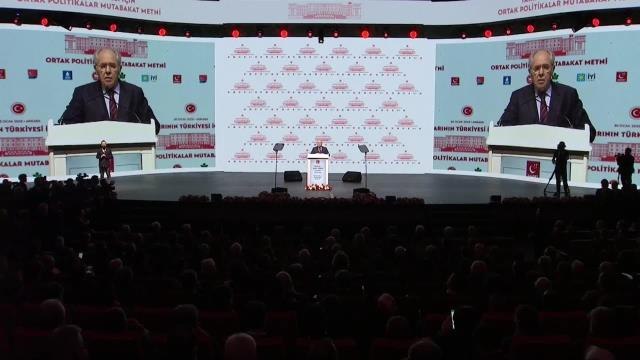 Millet İttifakı'nın Ortak Politikalar Mutabakat Metni Açıklandı.