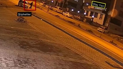 Hırsızlık anı güvenlik kamerasında