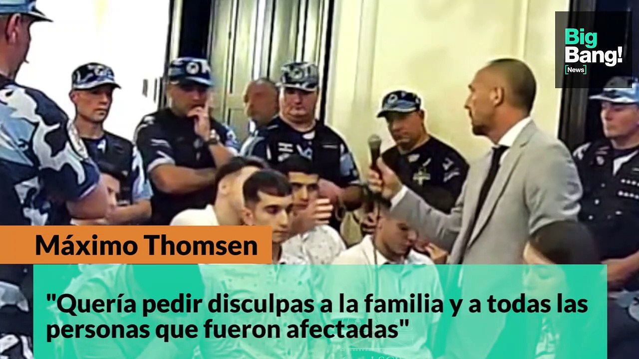 Las últimas palabras de Máximo Thomsen, en el j...