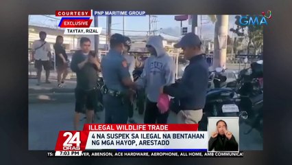 4 na suspek sa ilegal na bentahan ng mga hayop, arestado | 24 Oras