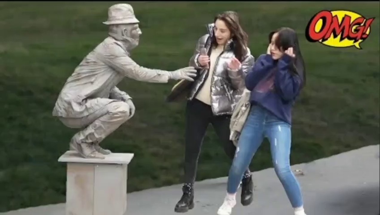 HUMAN STATUE PRANK France prank video video Dailymotion