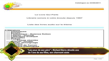 "Les yeux de son père" : Richard Berry dévoile une  de l'une de ses filles, son charmant sosie
