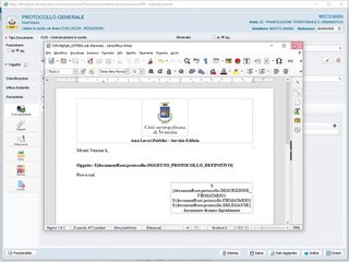 Protocollo lettera CUS con invio pec