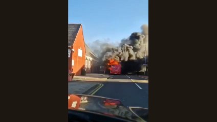Crews called to bus fire in Sunderland